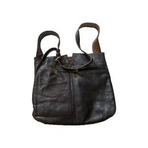 Orvis Crossbody Handbag Purse Brown Hobo Boho Western Minor Wear 12x13